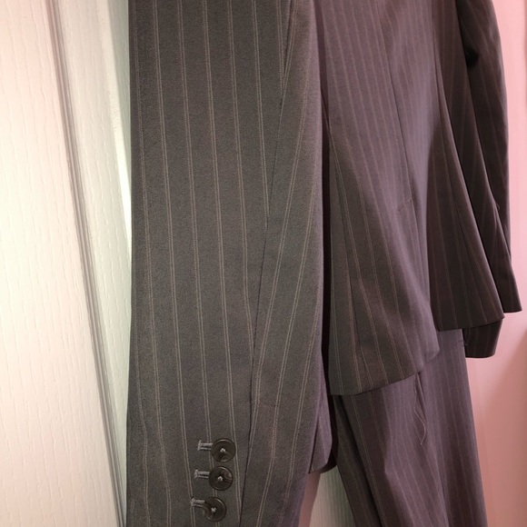 Calvin Klein Gray Pinstriped Suit - Picture 3 of 7